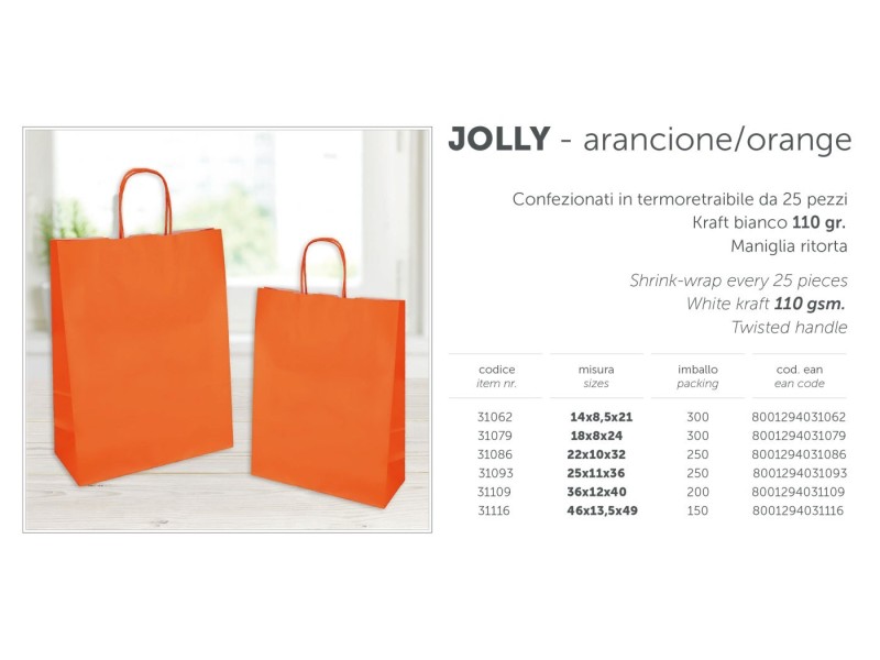 SHOPPER JOLLY ARANCIONE