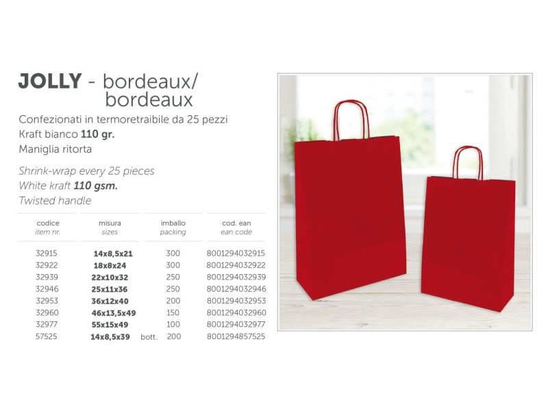 SHOPPER JOLLY BORDEAUX